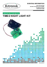 Preview for 1 page of Kitronik Timed Night Light Kit Manual