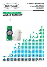 Preview for 1 page of Kitronik WIND UP TORCH KIT Essential Information