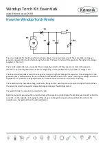 Preview for 4 page of Kitronik WIND UP TORCH KIT Essential Information