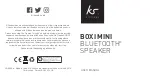 Preview for 1 page of Kitsound BOXI MINI User Manual