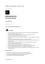 Kitsound MINI MOVER 20 User Manual preview