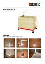 Preview for 1 page of Kittec Clay Separator AB Installation