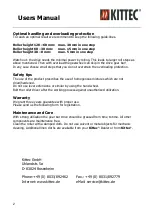 Предварительный просмотр 2 страницы Kittec Slab roller RM 1 User Manual