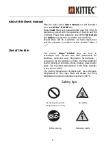 Предварительный просмотр 3 страницы Kittec X 100 S User Manual