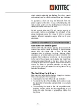 Preview for 6 page of Kittec X 100 S User Manual