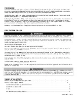 Preview for 4 page of Kiturami EFTC-140W Installation, Start-Up, Maintenance, Parts, Warranty