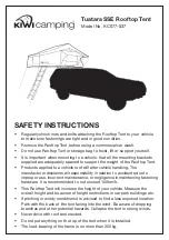 Kiwi Camping Tuatara SSE Instructions Manual preview