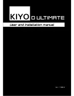 Kiyo D ULTIMATE User And Installation Manual предпросмотр