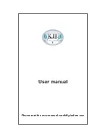 Preview for 1 page of KJB WF1120 User Manual