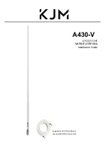 KJM A430-V Installation Manual preview