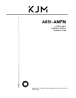 KJM A861-AMFM Installation Manual preview