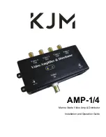 Preview for 1 page of KJM AMP-1/4 Installation And Operation Manual