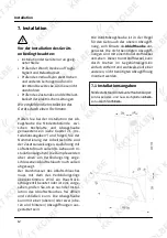 Preview for 12 page of KKT KOLBE BASE 604S/ED/WED Instruction & Installation Manual