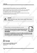 Предварительный просмотр 28 страницы KKT KOLBE IND290 Instruction And Installation Manual