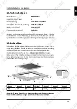 Preview for 21 page of KKT KOLBE IND5904FZ Instruction And Installation Manual