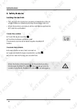 Предварительный просмотр 38 страницы KKT KOLBE KF9005RL Instruction And Installation Manual