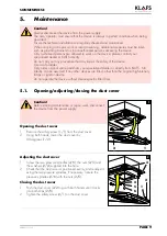 Preview for 9 page of Klafs 7824 Operating Instructions Manual