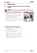 Preview for 11 page of Klafs 7824 Operating Instructions Manual