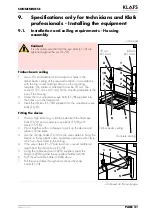 Preview for 21 page of Klafs 7824 Operating Instructions Manual