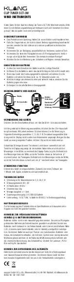 Klang SCT-3W Quick Start Manual preview