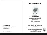 Preview for 1 page of KLARBACH HL32024we Instruction Manual