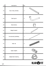 Preview for 27 page of Klarfit 10021819 Manual