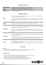 Preview for 15 page of Klarfit Pacemaker FX5 Manual