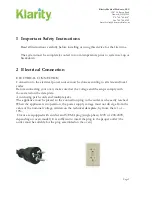 Preview for 3 page of KLARITY KEL-1100 User Manual