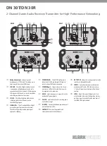 Preview for 1 page of Klark Teknik DN 30T Quick Manual