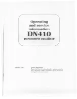 Klark Teknik DN410 Operating Instructions Manual предпросмотр