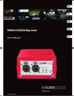 Klark Teknik DN9610 AES50 User Manual предпросмотр