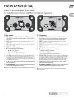 Предварительный просмотр 1 страницы Klark Teknik PRO DI ACTIVE DI 10A Manual