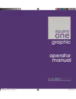 Klark Teknik Square One Graphic Operator'S Manual preview