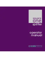 Preview for 1 page of Klark Teknik Square one Operator'S Manual