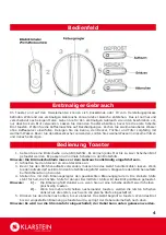 Предварительный просмотр 4 страницы Klarstein 10009349 Quick Start Manual