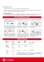 Preview for 2 page of Klarstein 10009785 User Manual