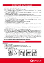 Предварительный просмотр 7 страницы Klarstein 10012240 Instructions Manual