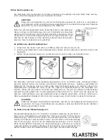 Предварительный просмотр 9 страницы Klarstein 10027045 User Manual