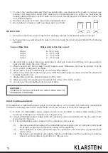 Preview for 7 page of Klarstein 10027396 Instruction Manual