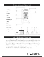 Предварительный просмотр 3 страницы Klarstein 10028027 Operating Instructions Manual