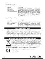 Preview for 7 page of Klarstein 10028043 User Manual