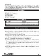 Preview for 8 page of Klarstein 10028043 User Manual