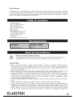 Preview for 16 page of Klarstein 10028436 User Manual