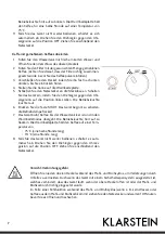 Предварительный просмотр 7 страницы Klarstein 10028607 Manual