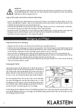 Предварительный просмотр 7 страницы Klarstein 10028679 Manual