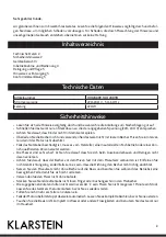 Preview for 2 page of Klarstein 10028889 Instruction Manual