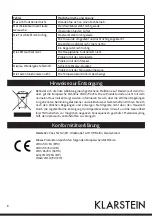 Preview for 5 page of Klarstein 10030540 Use And Operation