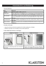 Preview for 5 page of Klarstein 10031191 Manual