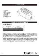 Preview for 3 page of Klarstein 10031220 Manual