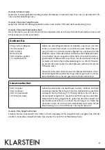 Preview for 8 page of Klarstein 10031373 Manual